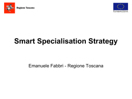 Smart Specialisation Strategy Emanuele Fabbri - Regione