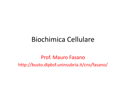 Biochimica Cellulare - Uninsubria