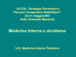 Medicina Interna e Alcolismo