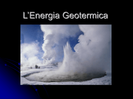 L`energia Geotermica