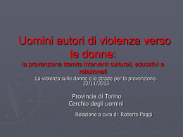 Slides Roberto Poggi - Provincia di Torino