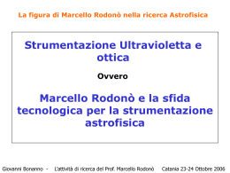 Strumentazione ultravioletta e ottica