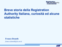 Breve storia della Registration Authority Italiana