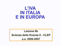 SFII-6 Iva (seconda - Universit&agrave; di Bologna