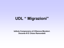 UDL “ Migrazioni”