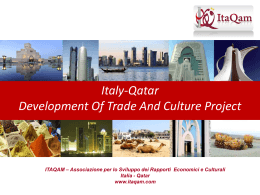 The Italy-Qatar Development of Trade and Culture Project