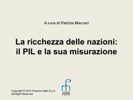 il PIL e la sua misurazioneP. Maccari