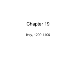 Chapter 19 Italy