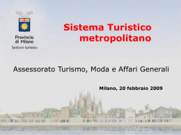 Sistema turistico - Citt&agrave; metropolitana di Milano