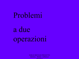 tutti i problemi a 2 operazioni