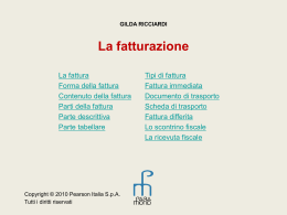 LA FATTURAZIONE