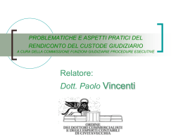 Slide - intervento dott. Vincenti