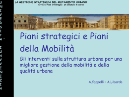 piani strategici e trasporti 2012