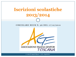 Iscrizioni scolastiche 2013/2014