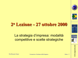 Lezione del 27 ottobre