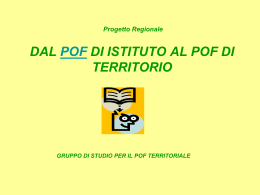 pof territoriale - Le scuole della provincia di Terni