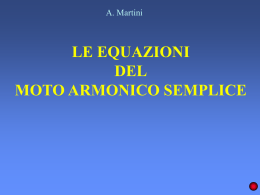 equazioni del moto armonico semplice