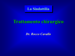 Sindattilia trattamento chirurgico