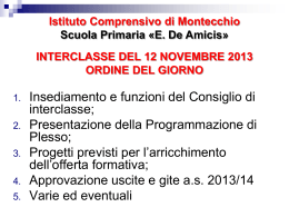 Da chi &egrave; formato il consiglio di interclasse