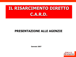 La procedura di risarcimento diretto