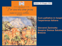 Cure palliative in hospice