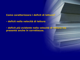 5 disturbi lettura italiano a