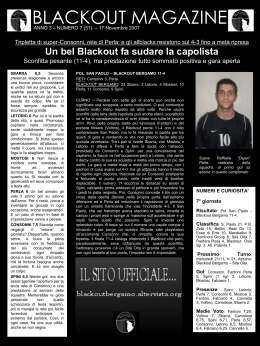 7 - Blackout Bergamo 2005