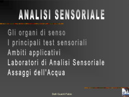 analisi sensoriale
