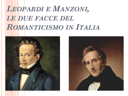Leopardi e Manzoni, le due facce del Romanticismo in Italia