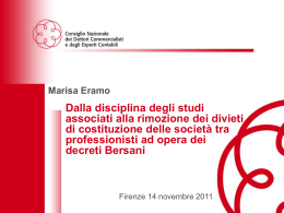 Societ&agrave; tra professionisti