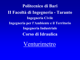Venturimetro - Michele Mossa