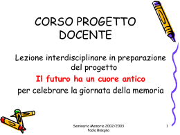 La giornata della memoria