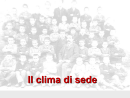 Migliorare il clima di sede