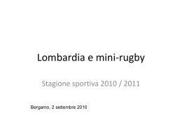 mini-rugby-2010-11 - Comitato Regionale Lombardo Rugby