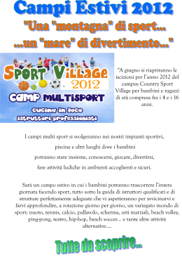 Diapositiva 1 - Country Sport Avellino