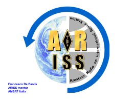 ARISS Galilei 2008 - Presentazione (ppt - 8,5Mb)