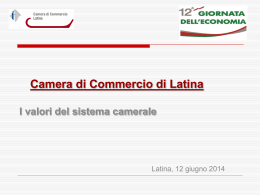 Slide - Camera di Commercio di Latina