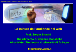La misura dell`audience nel web