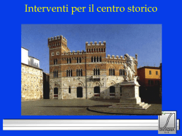 Interventi per il centro storico