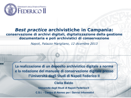 La Conservazione dei documenti informatici