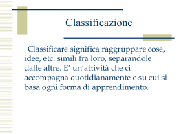 classificazione filosofica del sapere