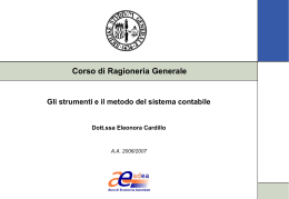 Il metodo della partita doppia