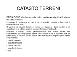 5^ lezione ( catasto ) - Istituto Fermi Polo Montale