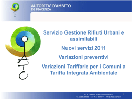 La scheda con le variazioni tariffarie sui rifiuti