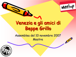 Venezia e gli amici di Beppe Grillo