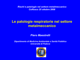 Relazione Dott. Maestrelli