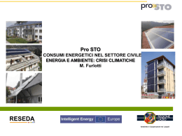 CONSUMI ENERGETICI NEL SETTORE CIVILE