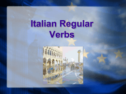 Italian Regular Verbs