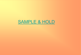 SAMPLE & HOLD