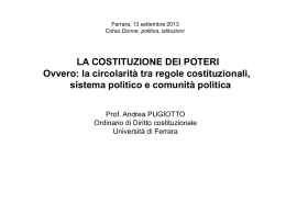 Power point 1 - Università degli Studi di Ferrara